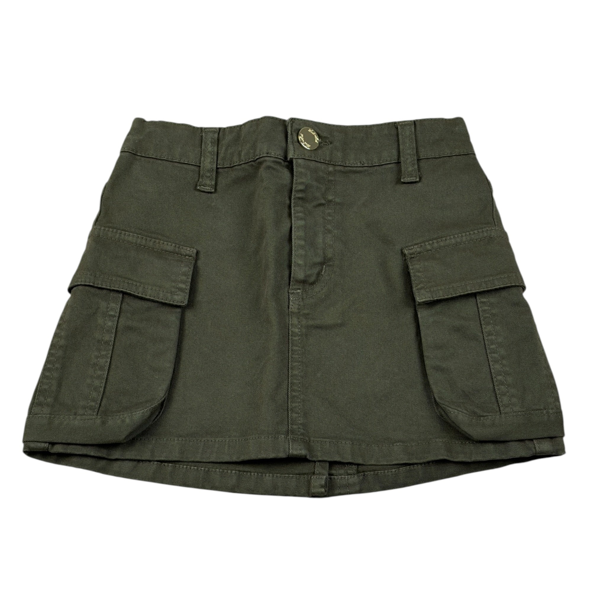 Lu Lu By Miss Grant Gonna tinta unita con Elastico In Vita Verde per Bambina LL3753XX VERDE LU LU BY MISS GRANT 
