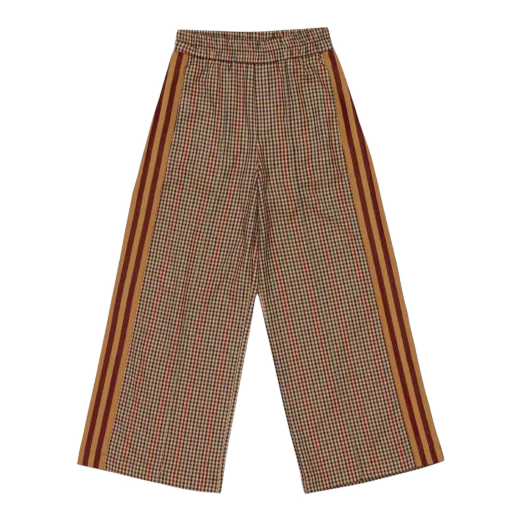 Lu Lu By Miss Grant Pantalone tinta unita con Fantasia A Quadri Beige per Bambina LL3782 BEIGE LU LU BY MISS GRANT 