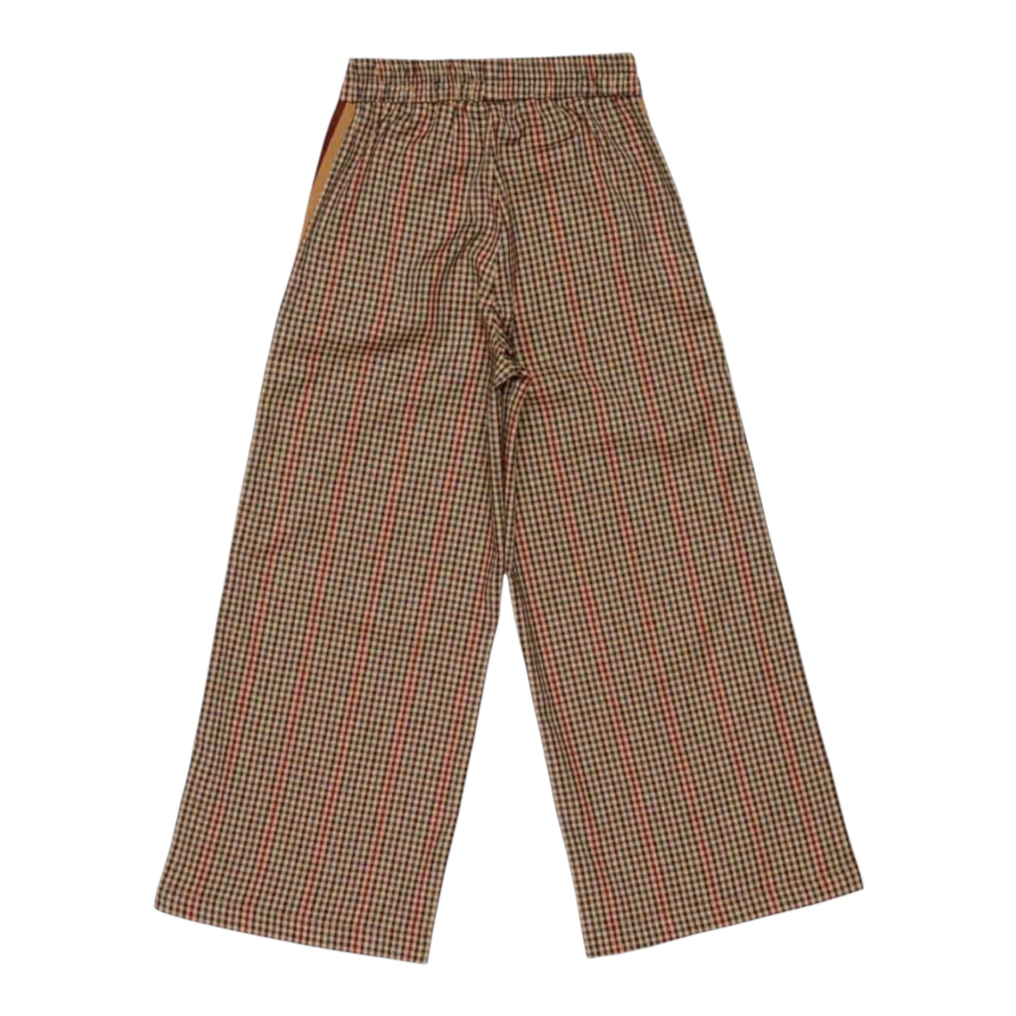 Lu Lu By Miss Grant Pantalone tinta unita con Fantasia A Quadri Beige per Bambina LL3782 BEIGE LU LU BY MISS GRANT 