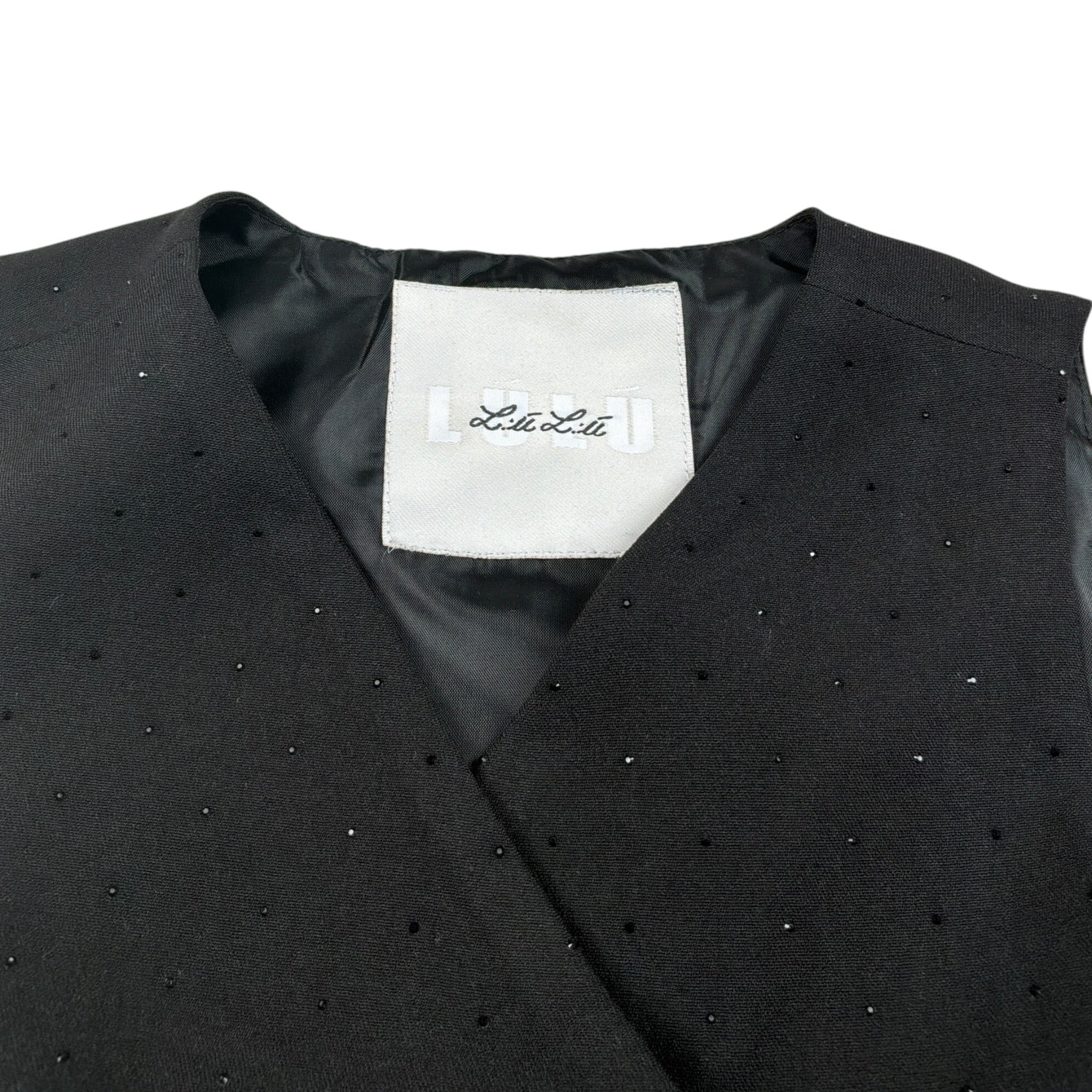 Lu Lu By Miss Grant Gilet tinta unita con Brillantini Nero per Bambina LL3809 NERO LU LU BY MISS GRANT 