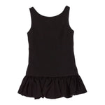 Lu Lu By Miss Grant Abito tinta unita Giromanica con Coulotte Integrata Nero per Bambina LL3861 NERO LU LU BY MISS GRANT 
