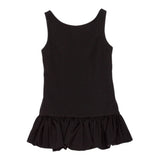 Lu Lu By Miss Grant Abito tinta unita Giromanica con Coulotte Integrata Nero per Bambina LL3861 NERO LU LU BY MISS GRANT 