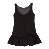 Lu Lu By Miss Grant Abito tinta unita Giromanica con Coulotte Integrata Nero per Bambina LL3861 NERO LU LU BY MISS GRANT 