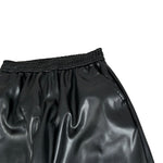 Lu Lu By Miss Grant Pantalone Ecopelle tinta unita con Elastico In Vita Nero per Bambina LL3907 NERO LU LU BY MISS GRANT 