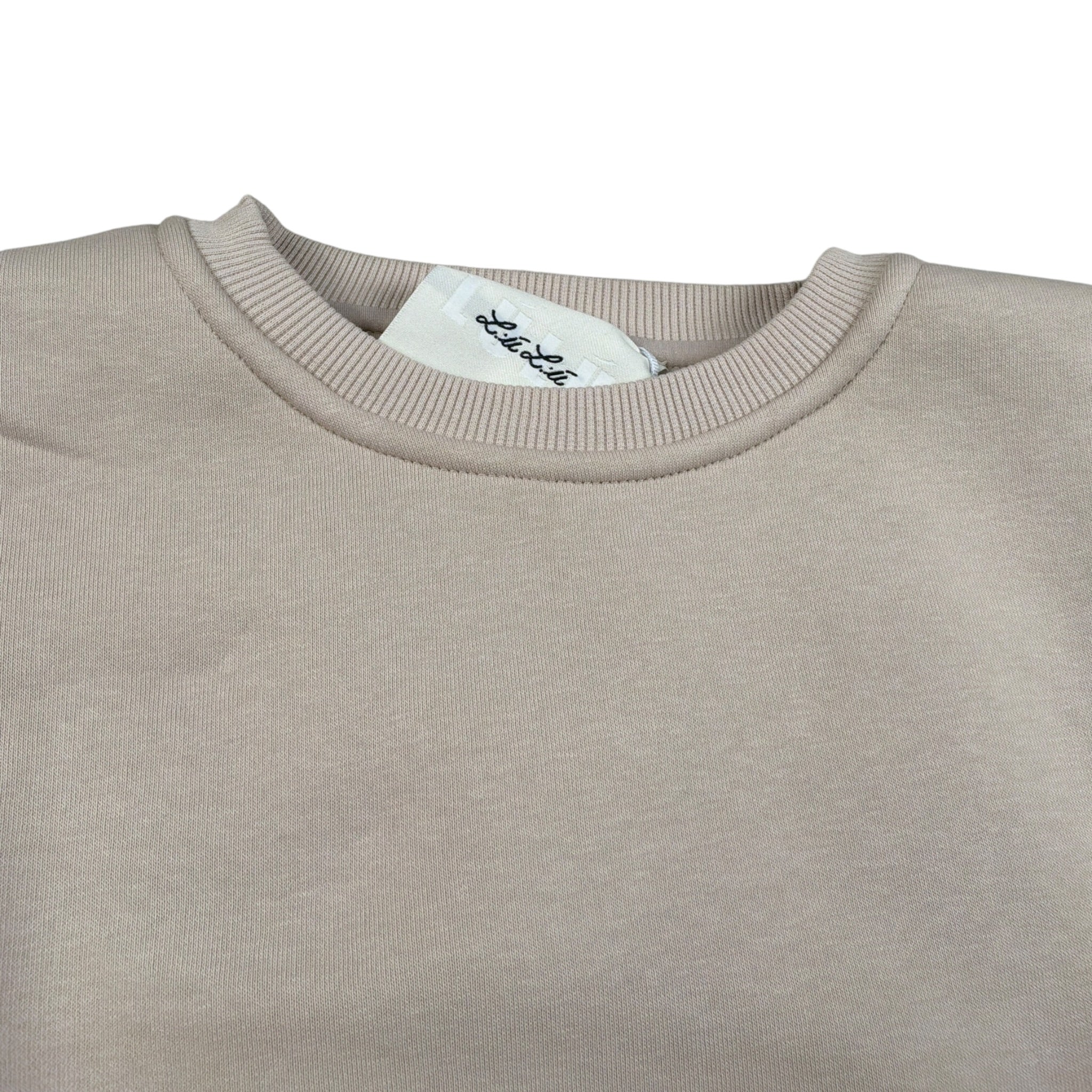 Lu Lu By Miss Grant Felpa Xhiusa Girocollo tinta unita Beige per Bambina LL3949 BEIGE LU LU BY MISS GRANT 