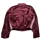 Lu Lu By Miss Grant Felpa tinta unita con Zip In Camoscio Bordeaux per Bambina LL3958X BORDEAUX LU LU BY MISS GRANT 