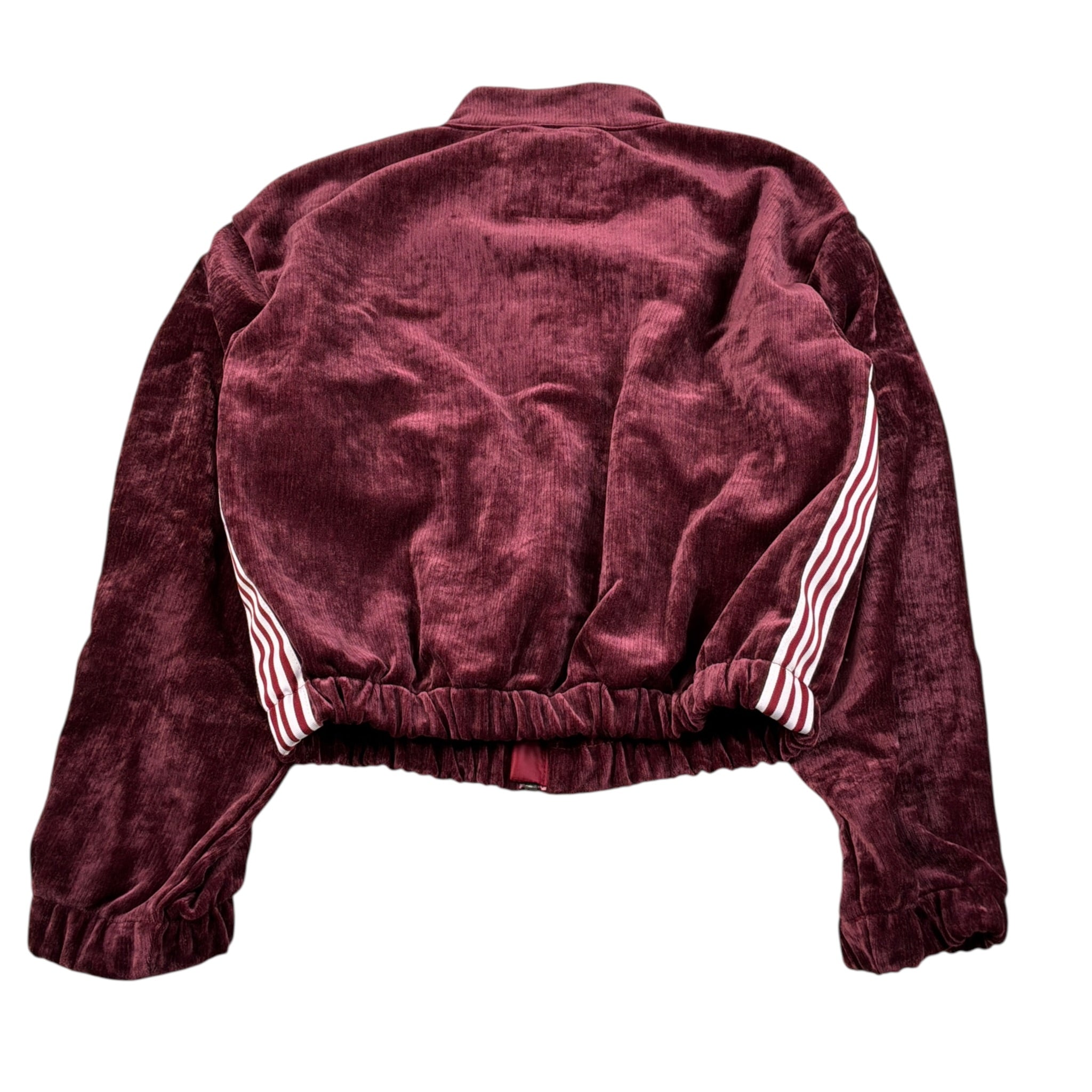 Lu Lu By Miss Grant Felpa tinta unita con Zip In Camoscio Bordeaux per Bambina LL3958X BORDEAUX LU LU BY MISS GRANT 