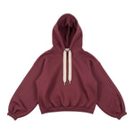 Lu Lu By Miss Grant Felpa tinta unita con Cappuccio Bordeaux per Bambina LL3960 BORDEAUX LU LU BY MISS GRANT 