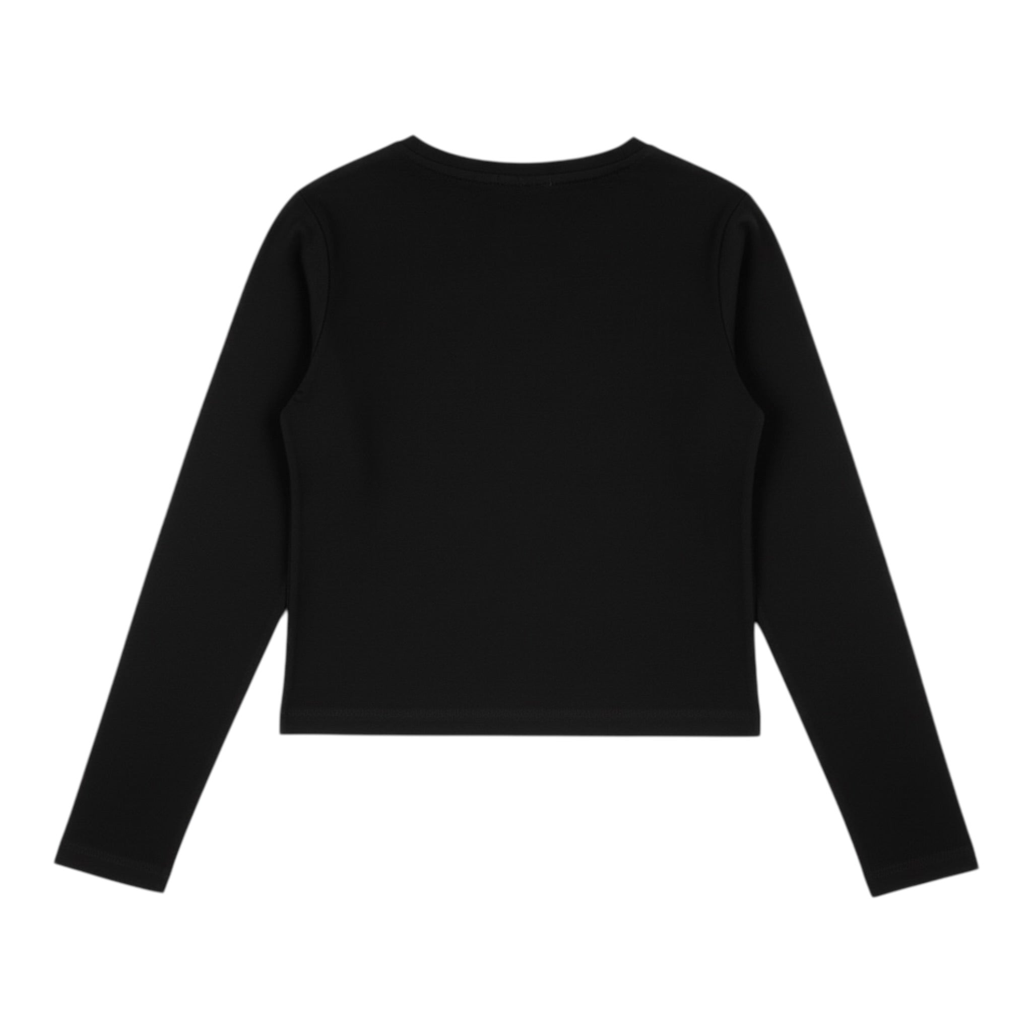 Lu Lu By Miss Grant Shirt tinta unita con Stampa Nero per Bambina LL3963 NERO LU LU BY MISS GRANT 
