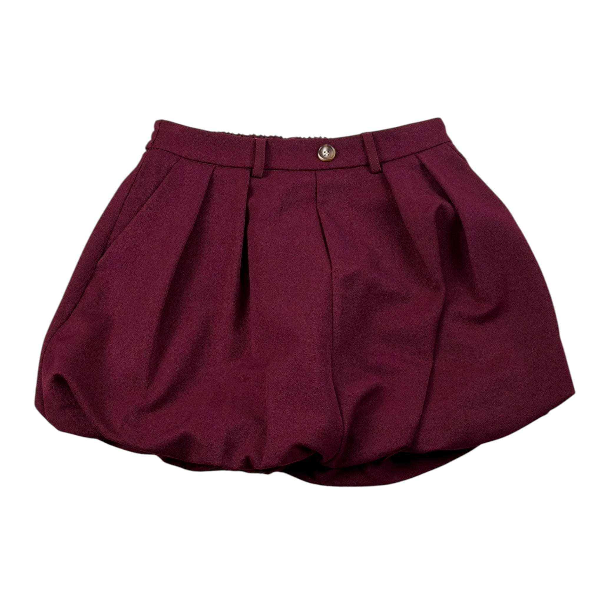 Lu Lu By Miss Grant Gonna tinta unita con Elastico In Vita Bordeaux per Bambina LL3977 BORDEAUX LU LU BY MISS GRANT 