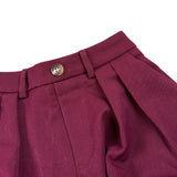 Lu Lu By Miss Grant Gonna tinta unita con Elastico In Vita Bordeaux per Bambina LL3977X BORDEAUX LU LU BY MISS GRANT 