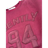 Lu Lu By Miss Grant Felpa tinta unita con Stampa Bordeaux per Bambina LL3997 BORDEAUX LU LU BY MISS GRANT 