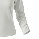 Lu Lu By Miss Grant Maglia tinta unita In Velluto Bianco per Bambina LL4022 BIANCO LU LU BY MISS GRANT 