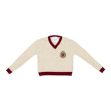 Lu Lu By Miss Grant Maglia tinta unita con Profili In Contrasto Panna per Bambina LL4070XX PANNA LU LU BY MISS GRANT 