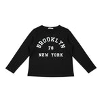 Lu Lu By Miss Grant T-Shirt tinta unita con Stampa Nero per Bambina LL4105 NERO LU LU BY MISS GRANT 