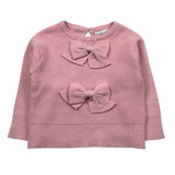 U+È Maglia tinta unita Girocollo con Fiocchi Rosa per Neonata UE1471 ROSA U+è 