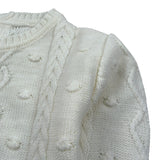U+È Maglia Girocollo tinta unita Panna per Neonata UE1502 PANNA U+è 