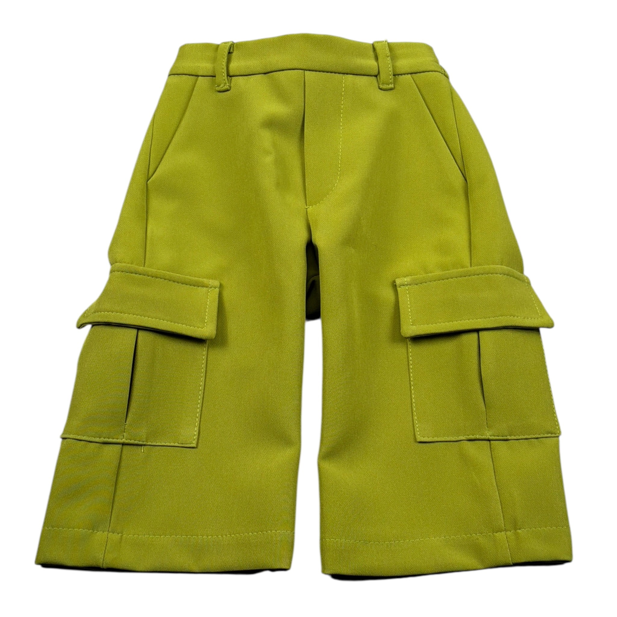 U+È Pantalone tinta unita Modello Palazzo Verde per Neonata UE1539 VERDE U+è 