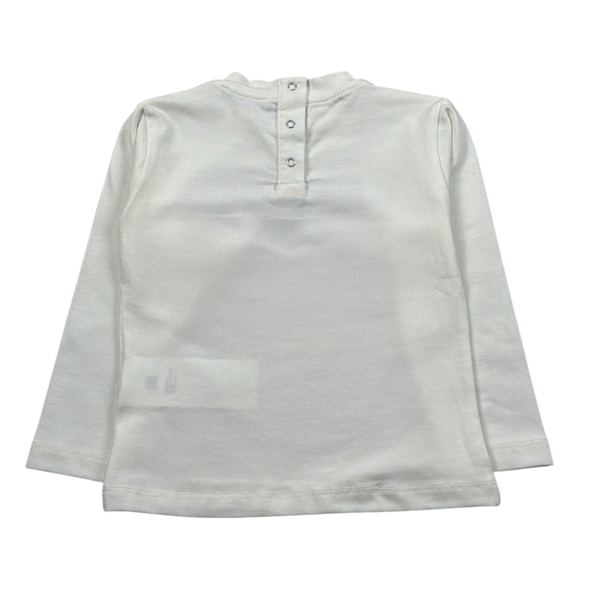 U+È Shirt Girocollo tinta unita con Stampa Panna per Neonata UE1552 PANNA U+è 