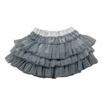 U+È Gonna tinta unita con Tulle Grigio per Neonata UE1602 GRIGIO U+è 