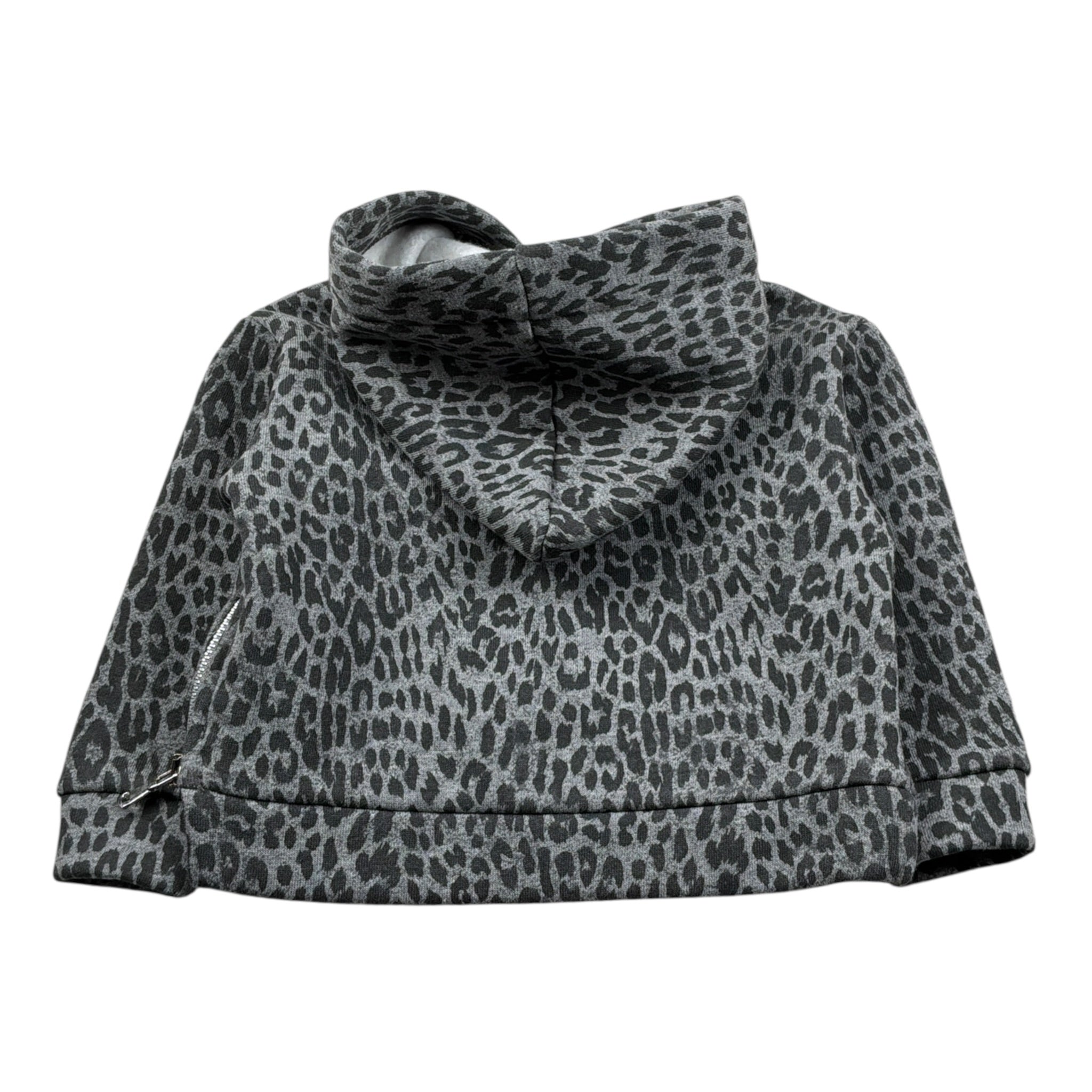 U+È Felpa con Zip E Cappuccio Stampa Fantaisa Grigio per Neonata UE1612 GRIGIO U+è 