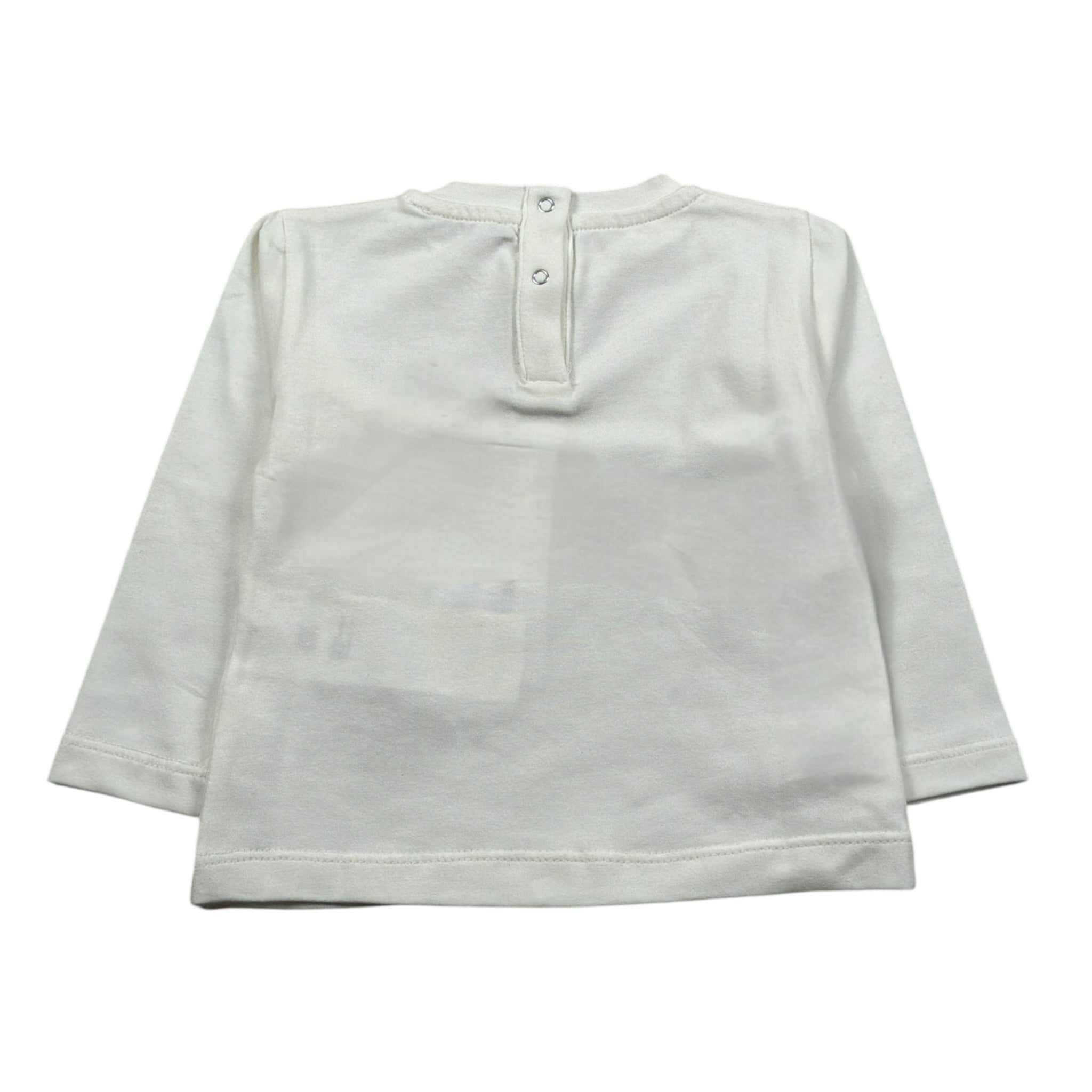U+È Shirt Girocollo tinta unita con Stampa Panna per Neonata UE1664 PANNA U+è 