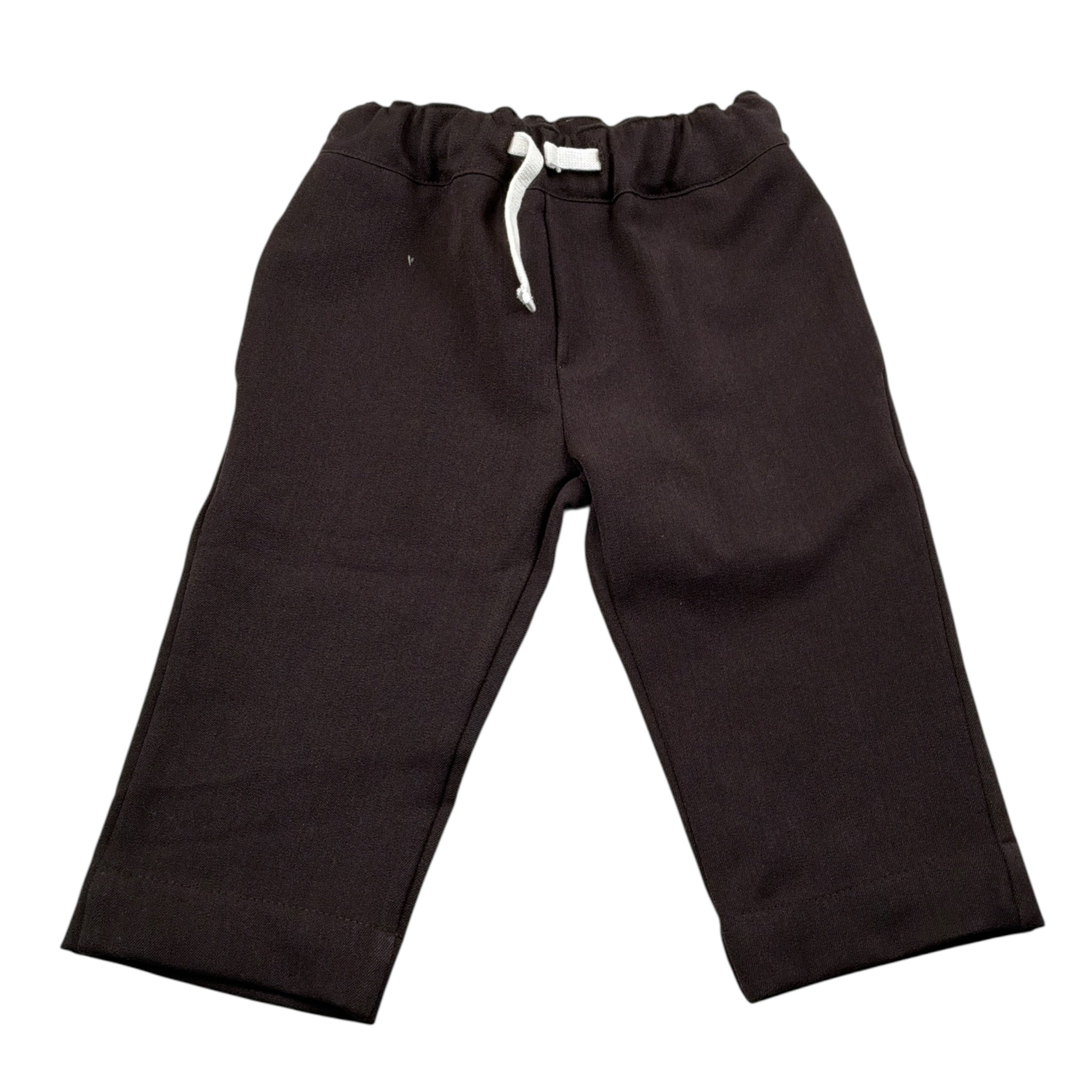 U+È Pantalone tinta unita con Elastico In Vita Marrone per Neonato UEM0421 MARRONE U+è 