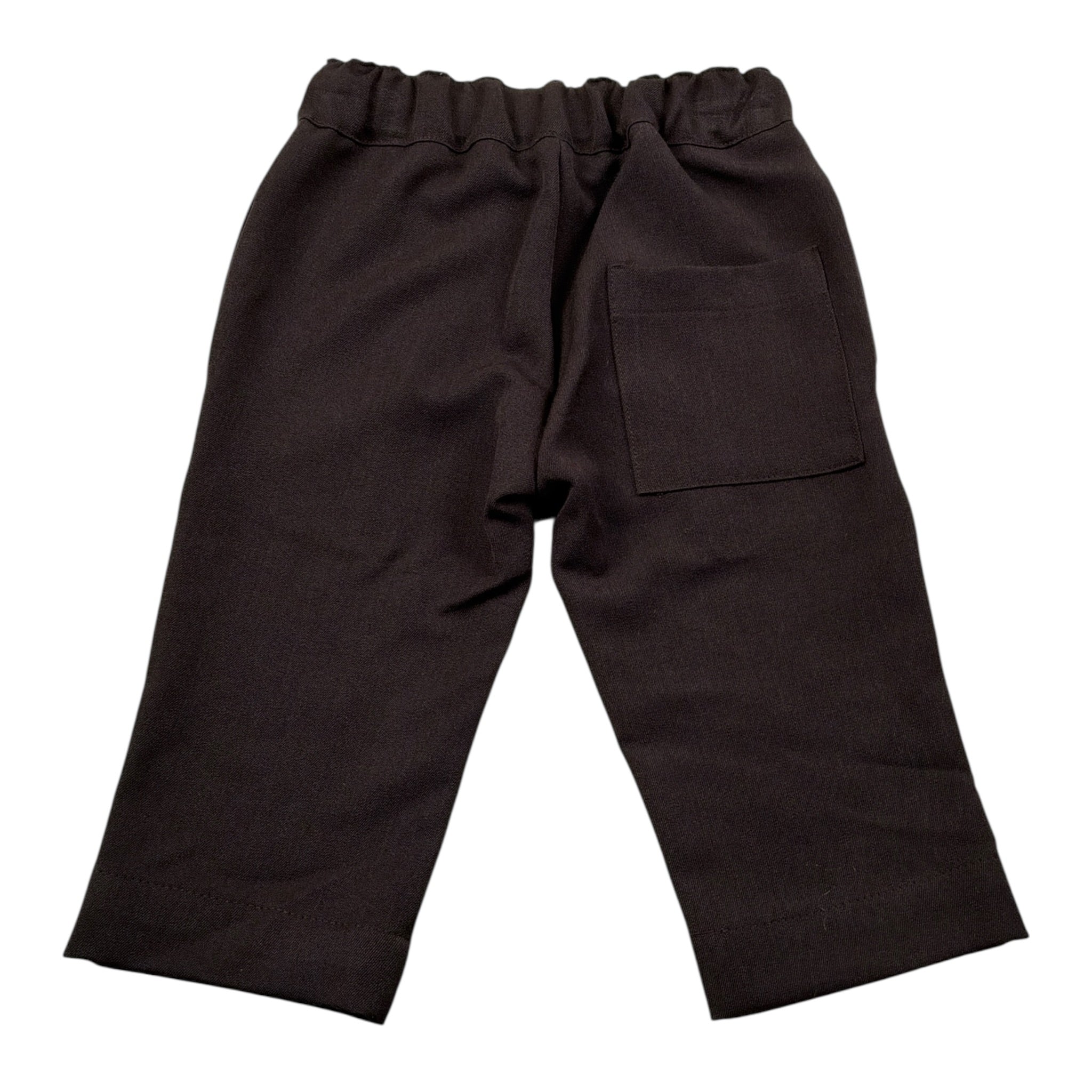 U+È Pantalone tinta unita con Elastico In Vita Marrone per Neonato UEM0421 MARRONE U+è 