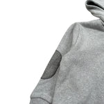 U+È Felpa con Zip E Cappuccio tinta unita Grigio per Neonato UEM0471 GRIGIO U+è 
