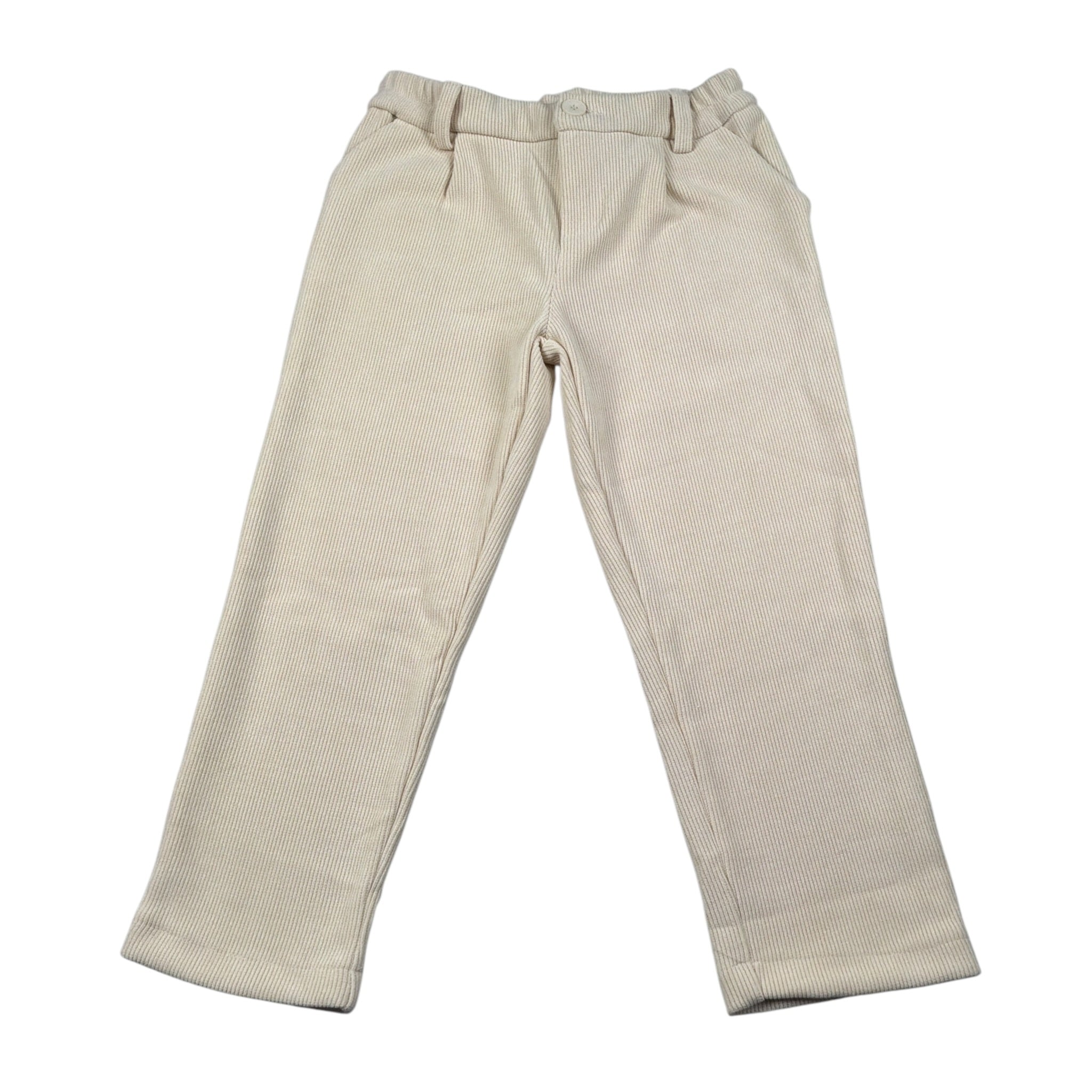 M+E' Pantalone tinta unita con Elastico In Vita Beige per Bambino UEM0610 BEIGE M+E' 