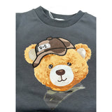 M+E' Felpa tinta unita con Stampa Grigio per Bambino UEM0625JX GRIGIO M+E' 