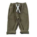 U+È Pantalone tinta unita con Elastico In Vita Verde per Neonato UEM0654 VERDE U+è 