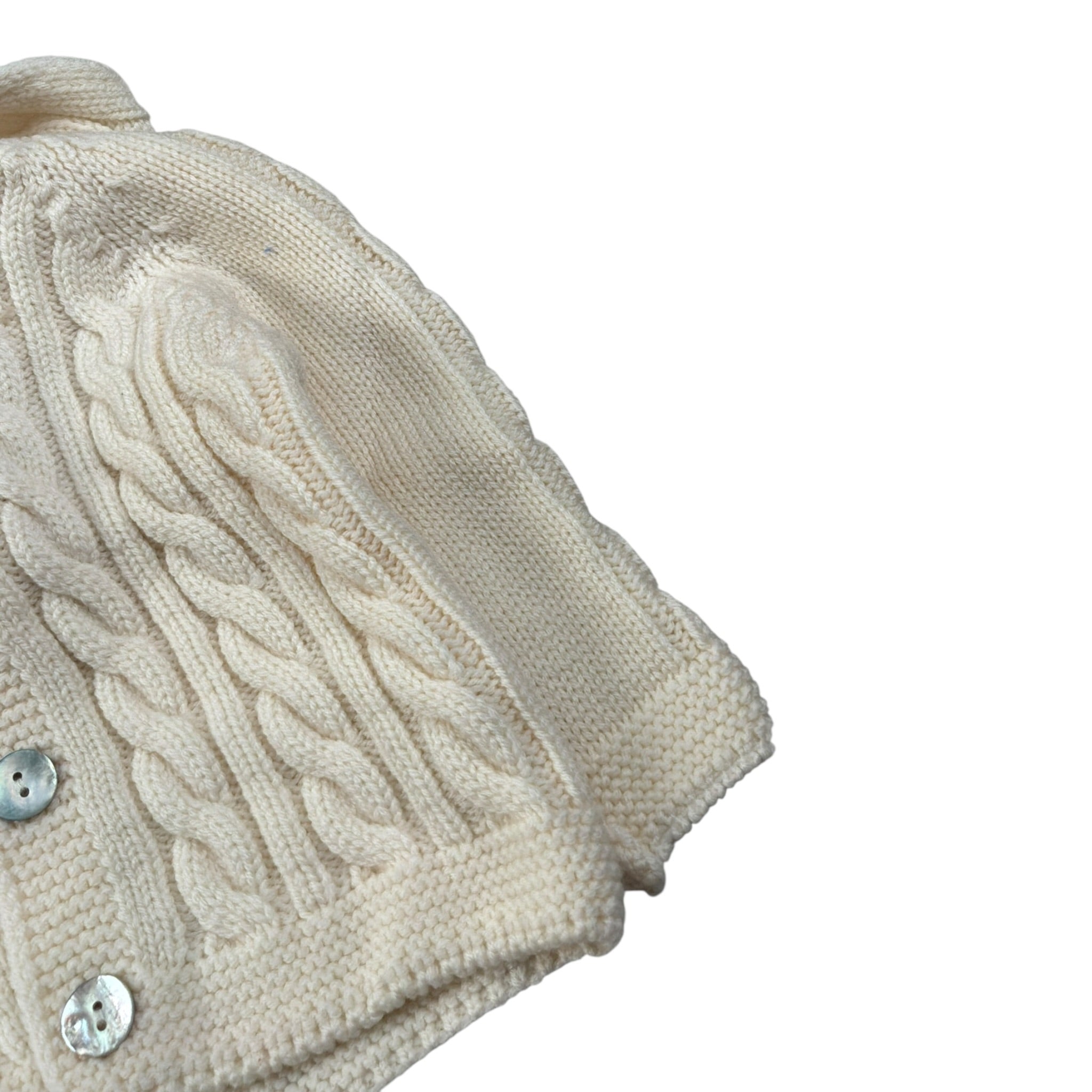 Maglifici Di Verona Cardigan tinta unita con Cappuccio Panna per Neonato 045207 PANNA MAGLIFICI DI VERONA 
