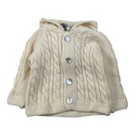 Maglifici Di Verona Cardigan tinta unita con Cappuccio Panna per Neonato 045207 PANNA MAGLIFICI DI VERONA 
