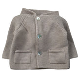 Maglifici Di Verona Cardigan tinta unita con Cappuccio Fango per Neonato 045223 FANGO MAGLIFICI DI VERONA 