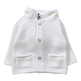 Maglifici Di Verona Cardigan tinta unita con Cappuccio Panna per Neonato 045223 PANNA MAGLIFICI DI VERONA 