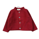 Maglifici Di Verona Cardigan tinta unita con Bottoni Rosso per Neonata 045234 ROSSO MAGLIFICI DI VERONA 