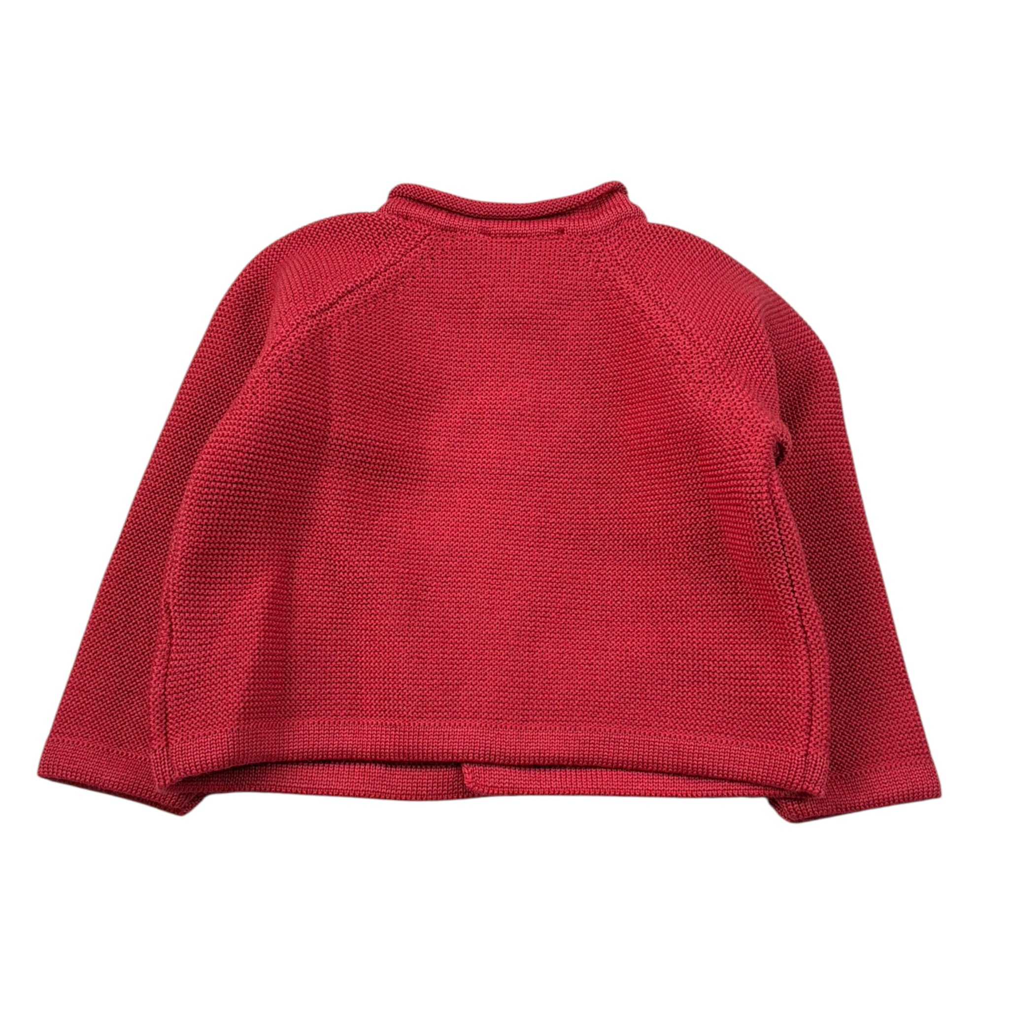Maglifici Di Verona Cardigan tinta unita con Bottoni Rosso per Neonata 045234 ROSSO MAGLIFICI DI VERONA 