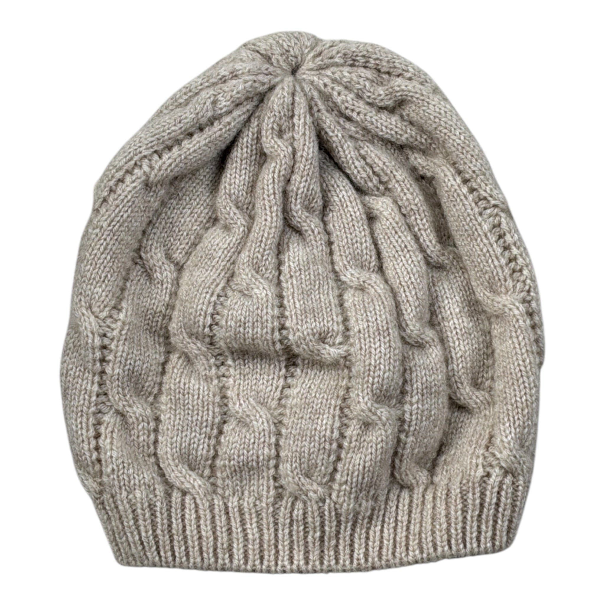 Maglifici Di Verona Cappello tinta unita In Maglia Beige per Neonato 045271 BEIGE MAGLIFICI DI VERONA 
