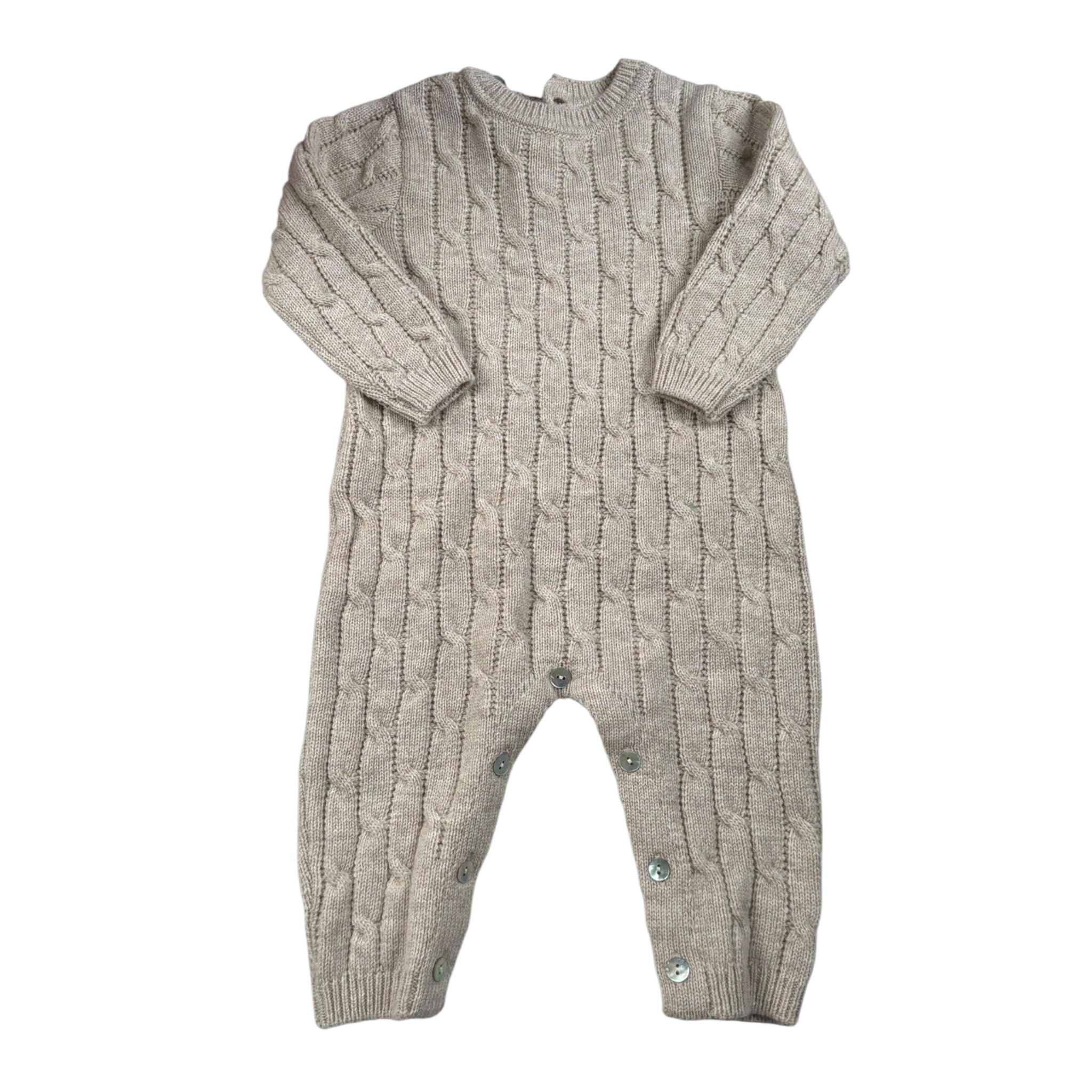 Maglifici Di Verona Tutina In Maglia tinta unita Beige per Neonato 045274XX BEIGE MAGLIFICI DI VERONA 