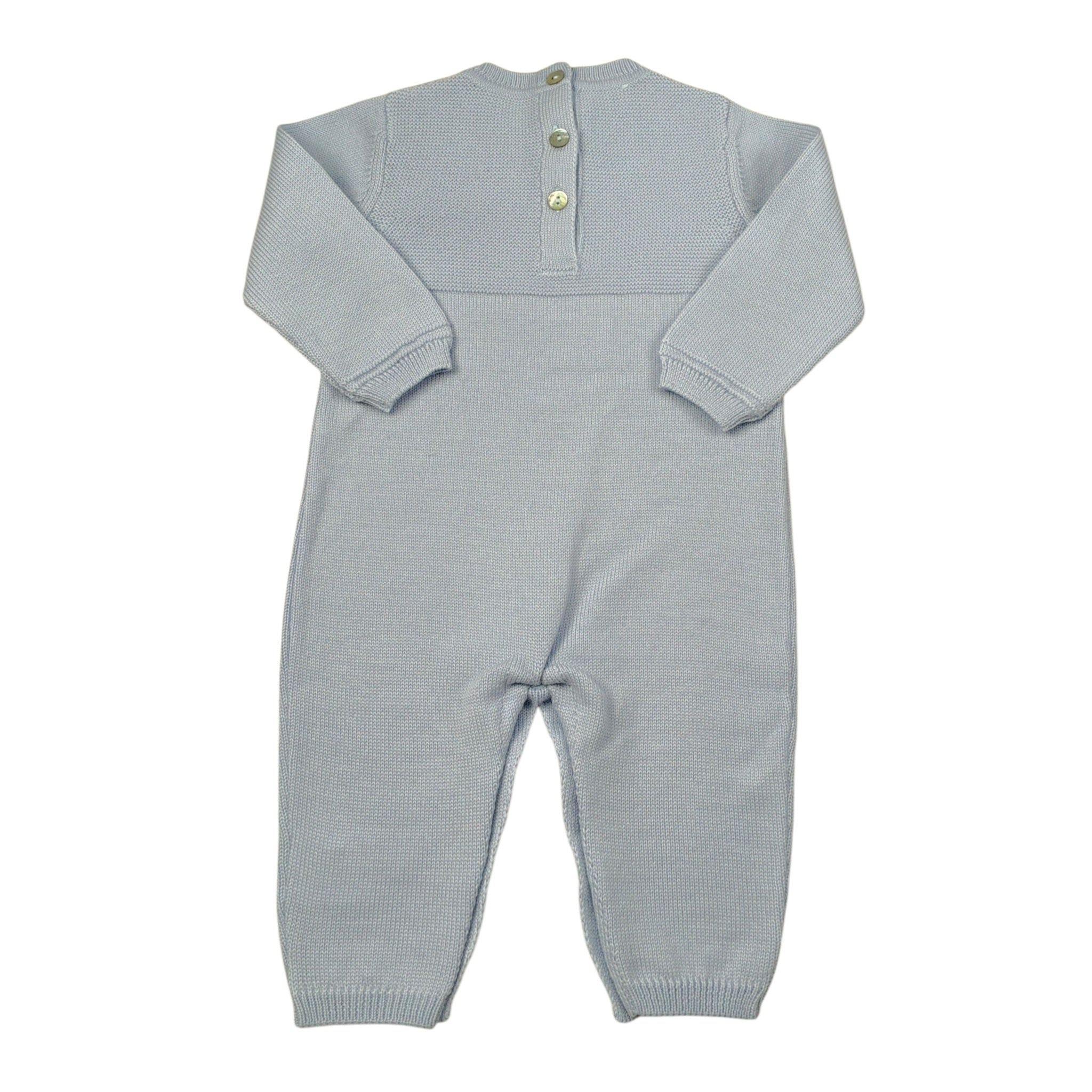Maglifici Di Verona Tutina In Filo tinta unita Azzurro per Neonato 045287 AZZURRO MAGLIFICI DI VERONA 
