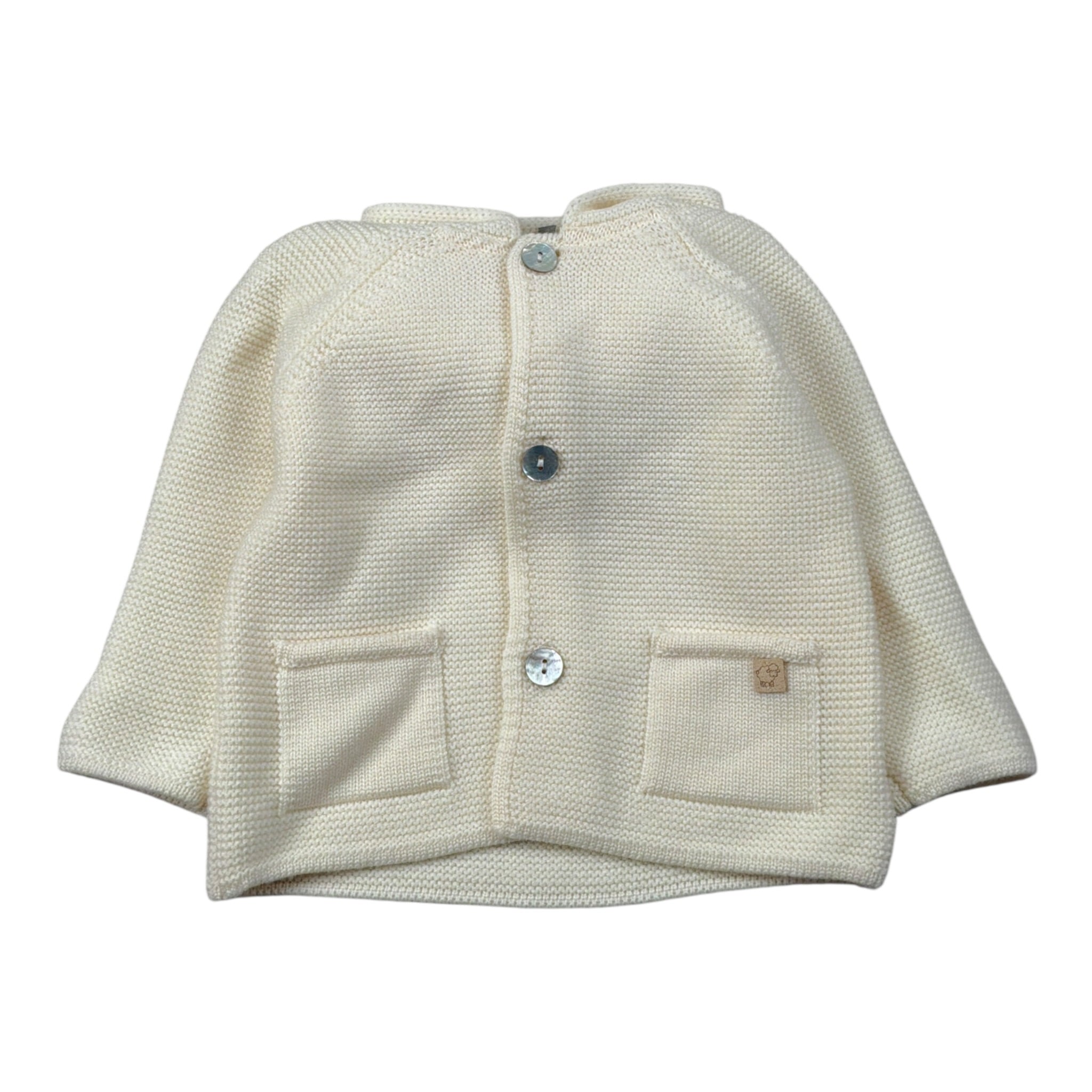 Maglifici Di Verona Cardigan tinta unita con Cappuccio Panna per Neonata 045410 PANNA MAGLIFICI DI VERONA 