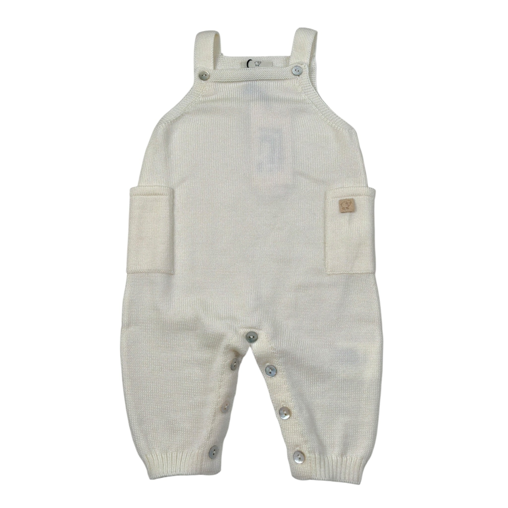 Maglifici Di Verona Salopette tinta unita Panna per Neonata 045411 PANNA MAGLIFICI DI VERONA 
