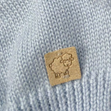 Maglifici Di Verona Cappello tinta unita In Filo con Pon Pon Azzurro per Neonato 045413 AZZURRO MAGLIFICI DI VERONA 