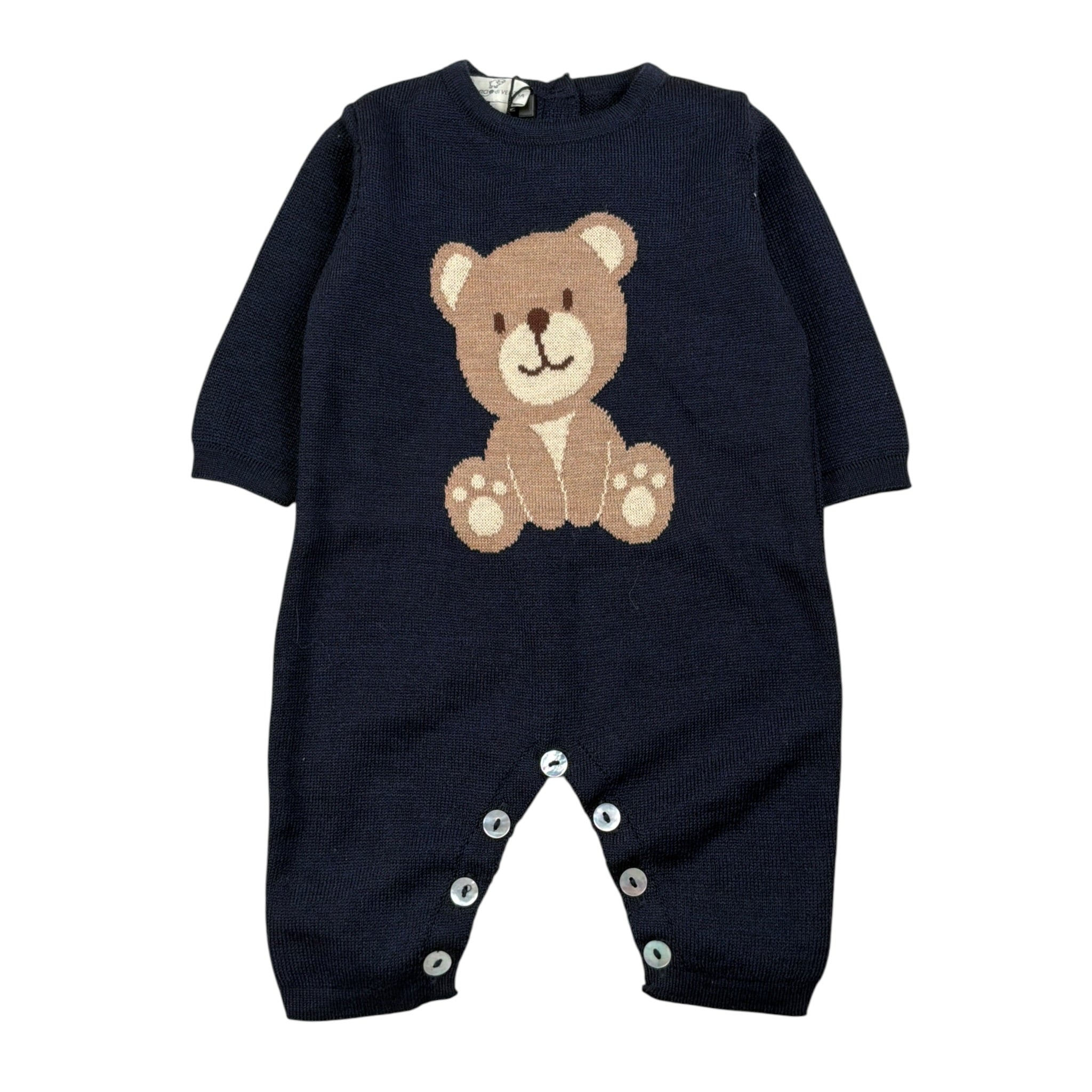 Maglifici Di Verona Tutina tinta unita con Orso Blu per Neonato 045418 BLU MAGLIFICI DI VERONA 