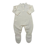 Maglifici Di Verona Tutina tinta unita con Ricami Panna per Neonata 045444 PANNA MAGLIFICI DI VERONA 