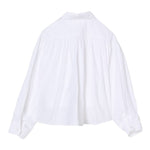 Maison Margiela Camicia Manica Lunga tinta unita con Logo Bianco per Bambina M60503 BIANCO MAISON MARGIELA 