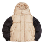 Maison Margiela Giubbino tinta unita con Cappuccio E Maniche In Contrasto Beige per Bambina M60614 BEIGE MAISON MARGIELA 