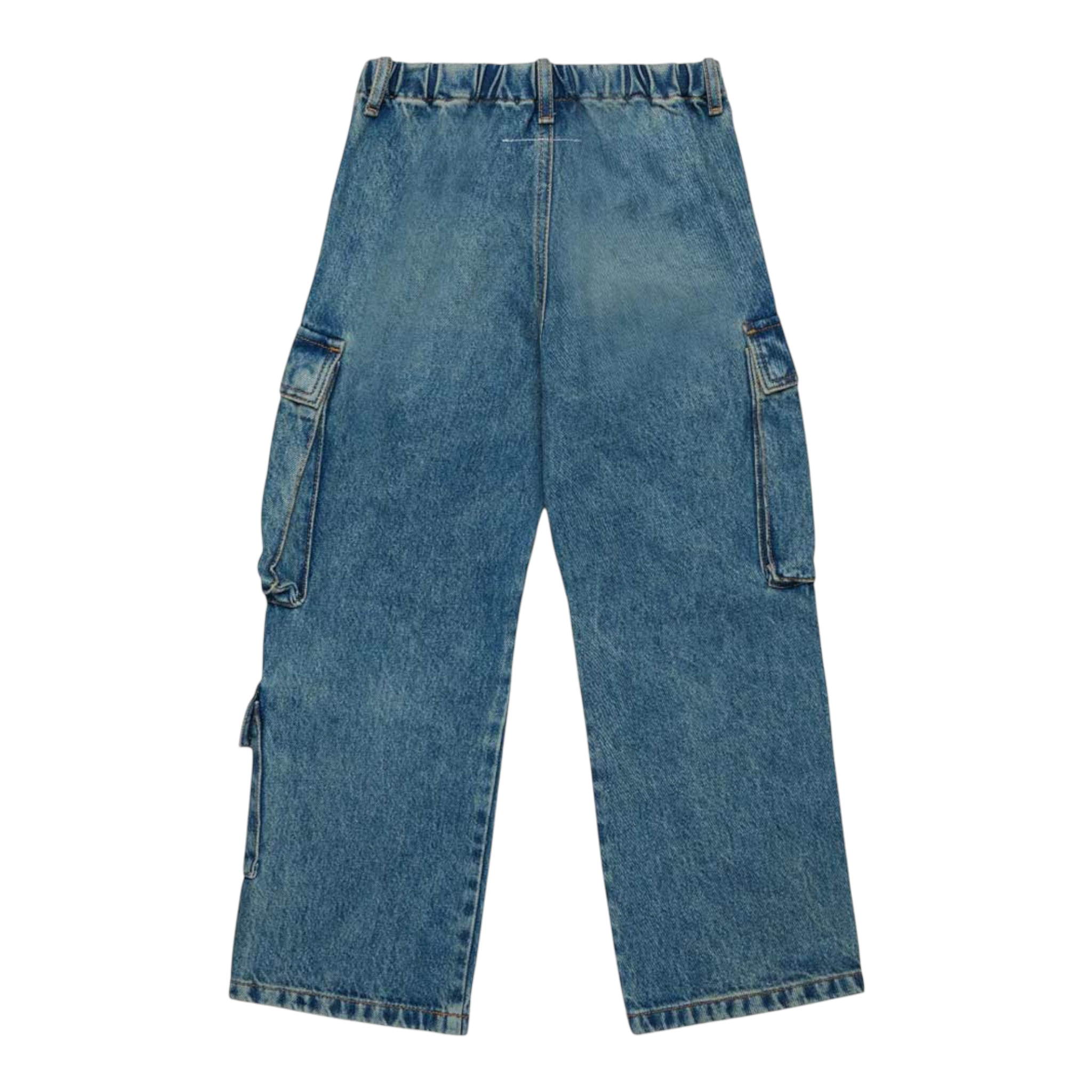Maison Margiela Jeans tinta unita con Elastico In Vita Azzurro per Bambino M60793 AZZURRO MAISON MARGIELA 