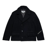 Maison Margiela Giacca tinta unita con Bottoni Nero per Bambina M60829MM00W NERO MAISON MARGIELA 